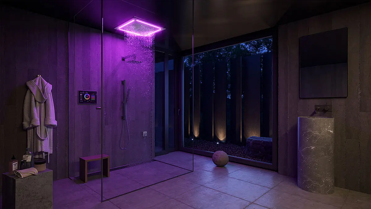 ThermaSol-bathroom-ThermaTouch-purple-lighting ThermaSol-bathroom-ThermaTouch-purple-lighting